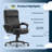 Serta Comfort Ergo Office Chair, Ergonomic Mid-Back with Lumbar Support, Double-Layer Seat Cushion-107093619-107093621