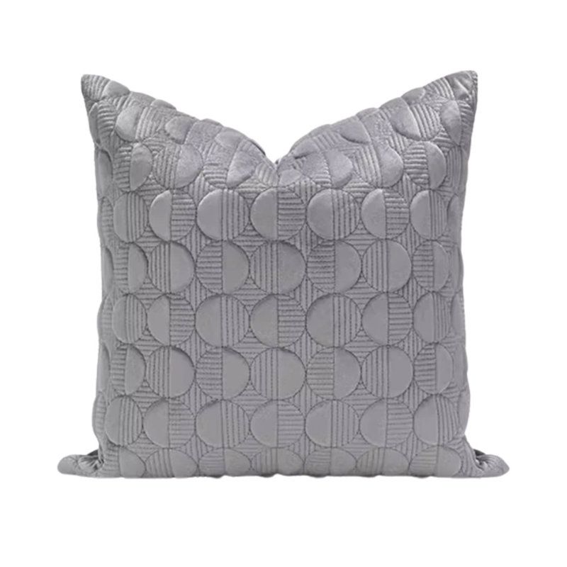 Housse de coussin Fancy rouille, gris