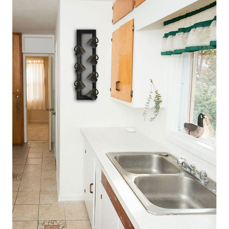 Support à tasses à 7 broches 27 po x 8 po x 3 po Irizarry