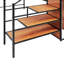 Lit mezzanine double en métal avec bureau et grille en métal-1137296186