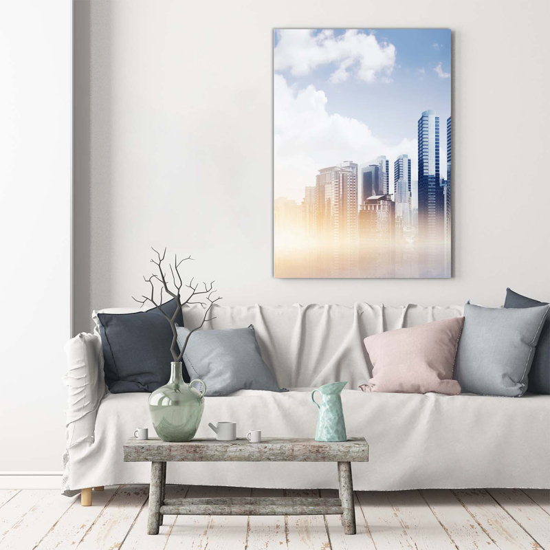 Skyscrapers - Wrapped Canvas Print