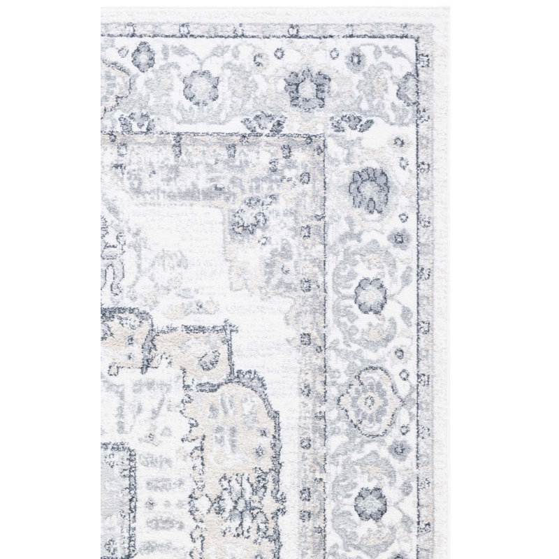 Tapis ivoire / gris Lowrey, Carré 6 pi 7 po