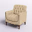 Fauteuil en cuir capitonné Annja-87636158