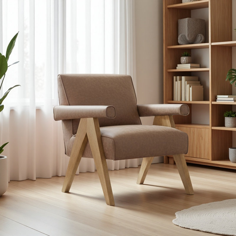 Modern Arm Chair, Espresso