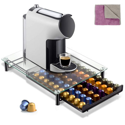 Rebrilliant Pendley Glass Coffee Pod Storage