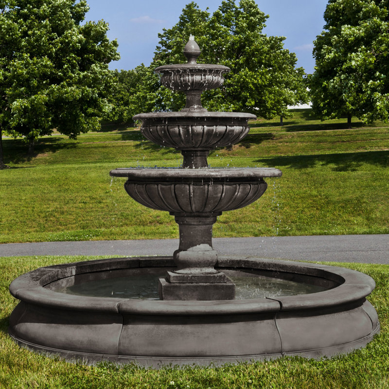 Estate Floor Fountain, Graystone