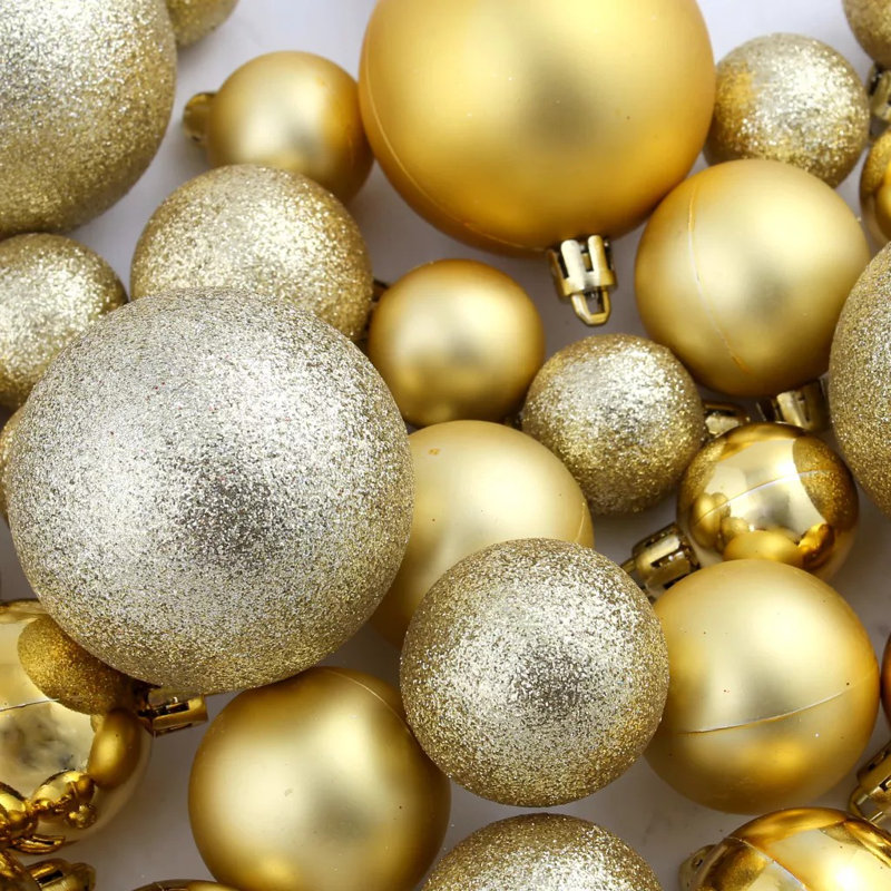 Solid Colour 节日装饰品 Bauble, Gold