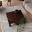 White ash wood vintage tree bark coffee table-2117574842