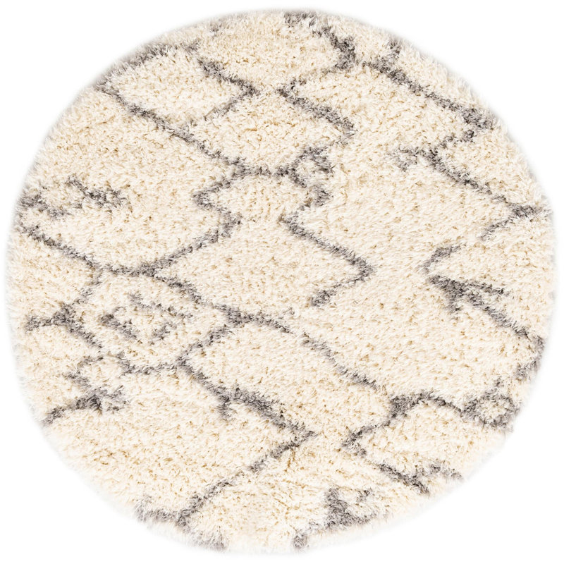 Tapis Tarquinio, Beige, Rond 5 pi 1 po