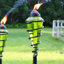Ensemble de 4 torches de jardin en verre à tourbillon avec hauteur réglable Schofields-2097515950-2097550797