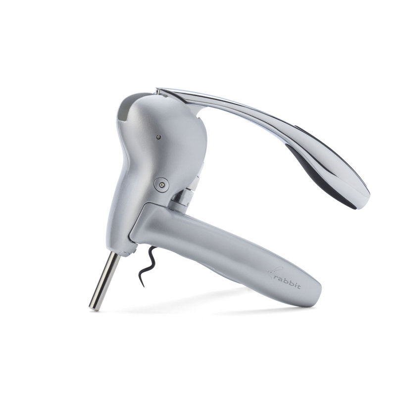Silver Metal Lever Corkscrew Wine Opener Set