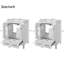 Meuble-lavabo de 48 pouces avec lavabo encastré intégré, armoire de rangement, portes à fermeture en douceur, tiroir divisé et tablette à double couche pour un rangement polyvalent