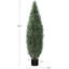 Arbre topiaire artificiel, ensemble de 2 arbres en cèdre artificiel de 5 pi pour la décoration intérieure et extérieure