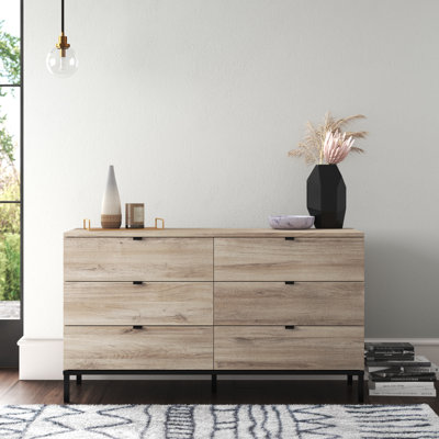 Ausable 6 Drawer 135cm W Double Dresser
