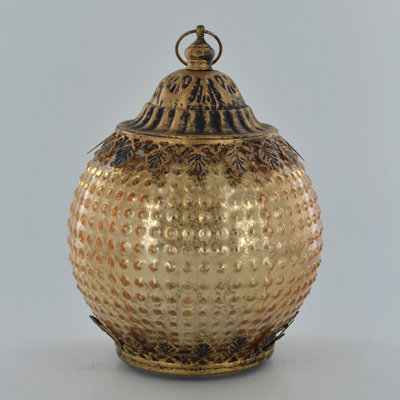 Ornate Moroccan Styles Gold & Silver Glass Lanterns
