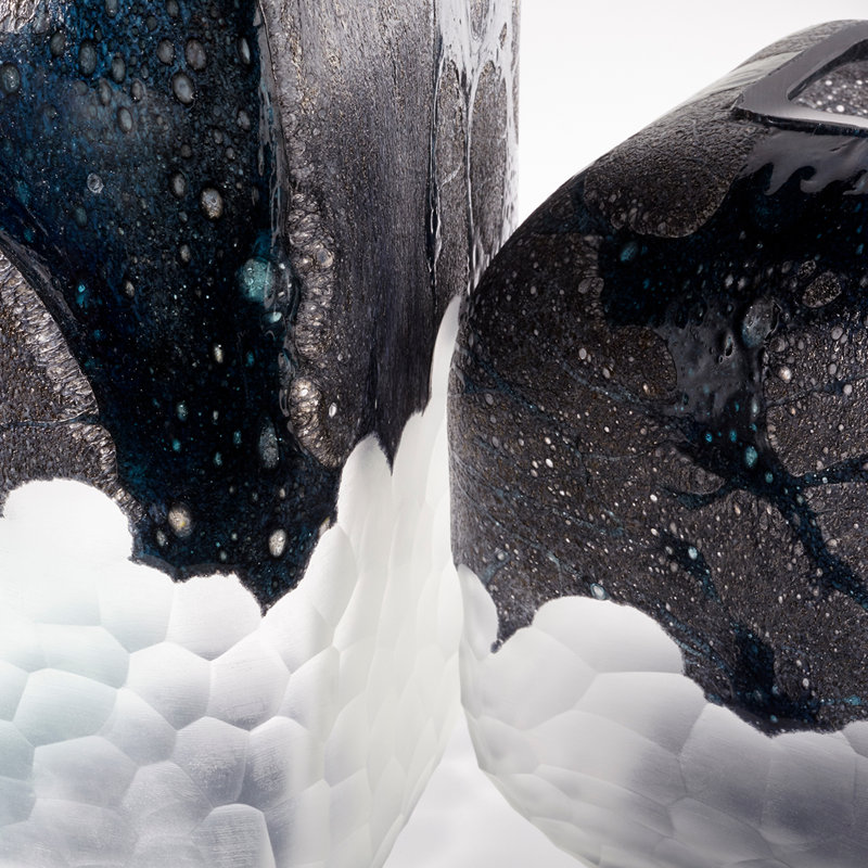 Bosco Glass Table Vase, 8" H x 7" W x 7" D