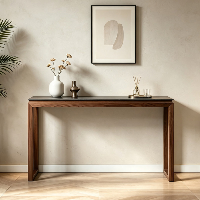 Console Modern Light Luxury, H 33,5 po x l 51,2 po x P 13,8 po
