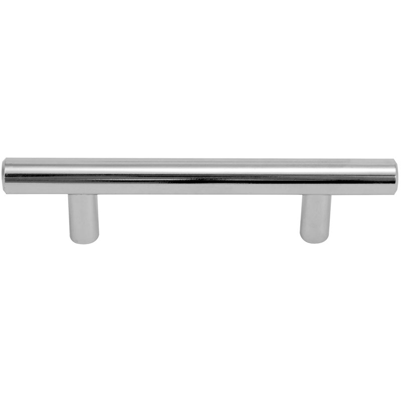 Poignée barre en T noir Laurey Melrose 7-1 / 2 "(192Mm) centre à centre, Chrome poli, 3-3/4"