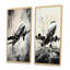 «Avion monochromatique en vol» - 2 pièces-1338224044-1338224054