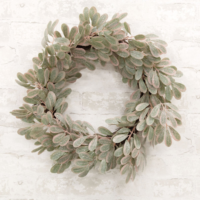 Couronne en polyéthylène Sparkle Mistletoe Twig 21 po