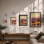 Rolling Hills At Golden Hour Landscape - Print-1210208498-1210208499
