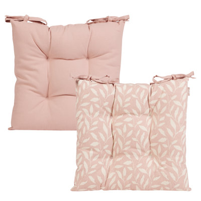 Leaf Cotton Summer Outdoor Garden Furniture Chair with Ties Seat Cushion