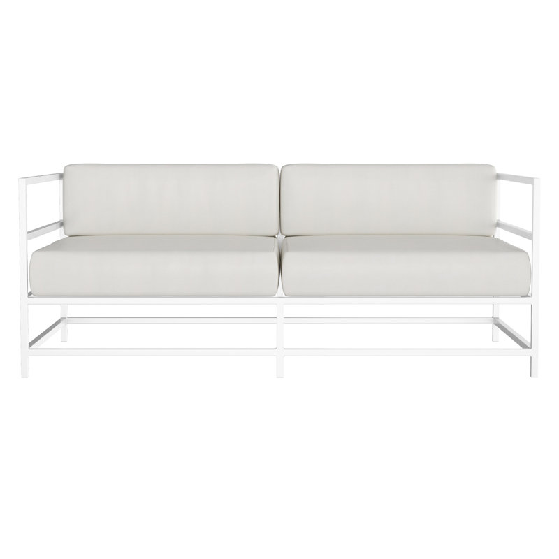 Causeuse Delano, NO, Toile Sunbrella® régate, Blanc Tex