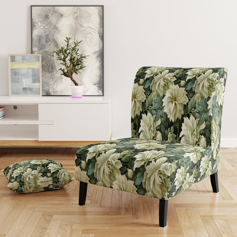 Fauteuil de chambre Green Damask Marigold Oasis