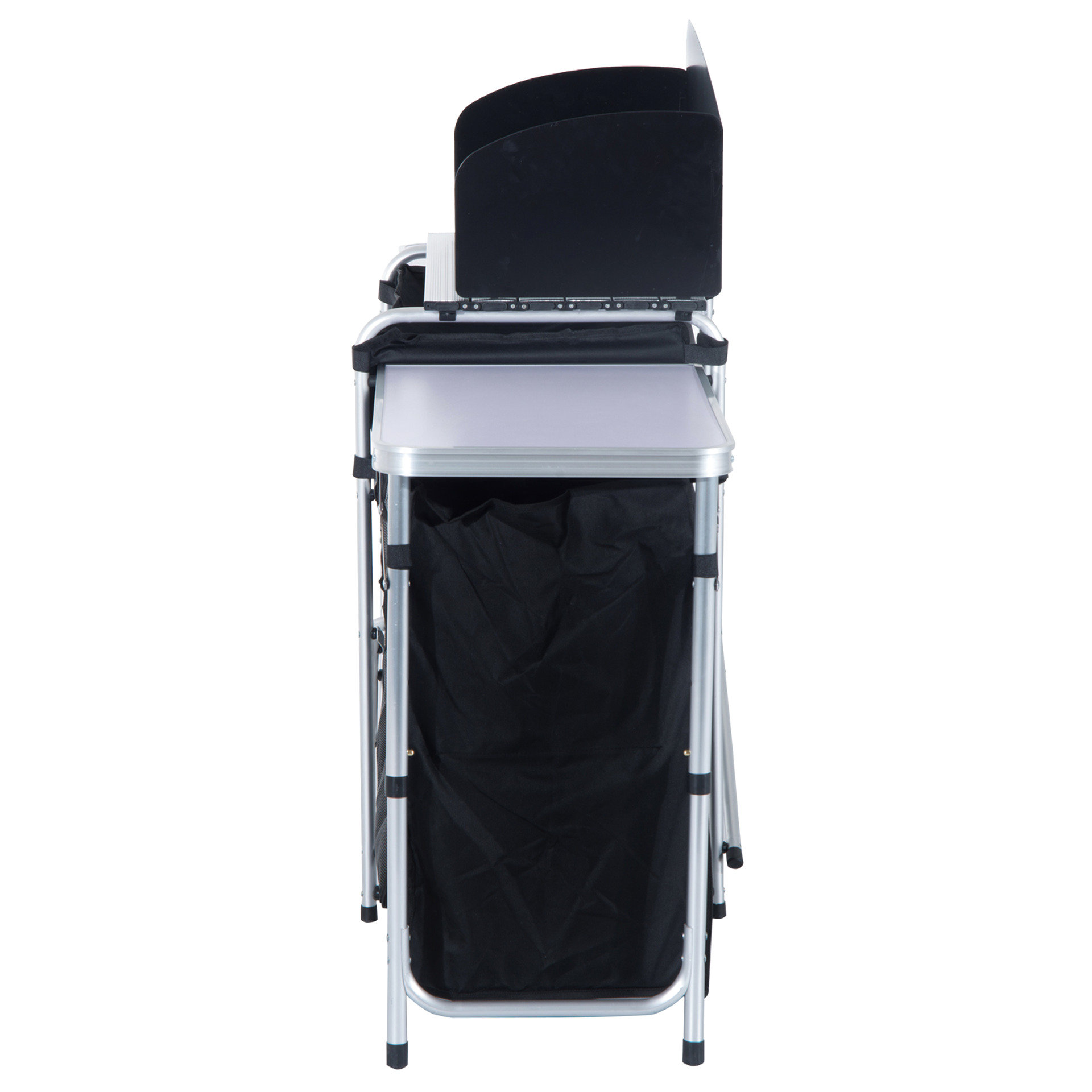 Latitude Run® Portable Aluminum Camping Cooking Table - Folding With 3 ...