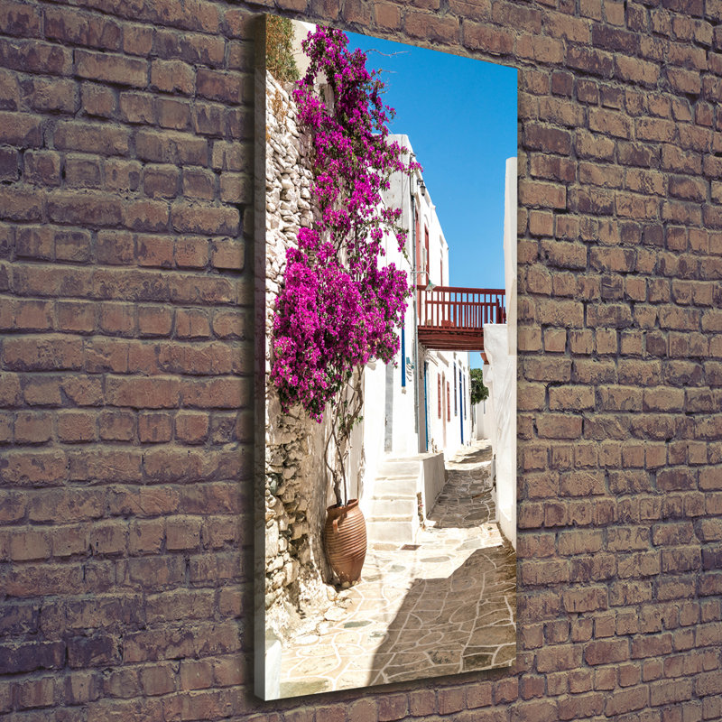 Greek Streets - Wrapped Canvas Print