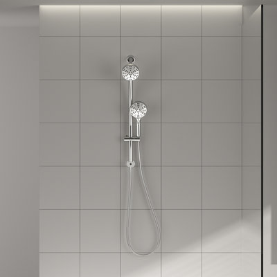 4.7" 8 Spary Settings Rain Multi Function Dual Shower Head