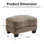 Repose-pieds en chenille durable Coffee-2117395686