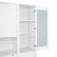 [Vidéo d'assemblage disponible] Buffet autoportant traditionnel de 63,3 po x 17,8 po x 78,3 po avec grande armoire de rangement pour garde-manger avec tiroirs, tablette de porte et tablettes réglables, blanc Topmax-1214253295