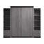 Grand lit escamotable Camalla et 2 étagères étroites avec tiroirs (105 W)-55325541