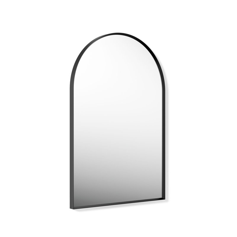 Essentiel 24 po X 36 po Miroir arqué, 36 po x 24 po, Noir mat