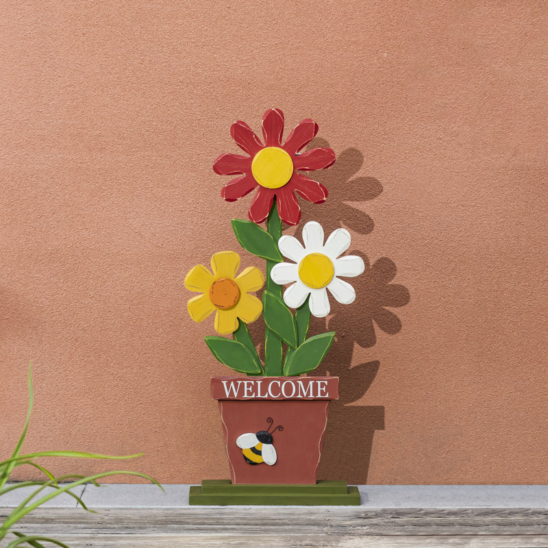 Aphsana Wood Plants & Flowers Garden Art