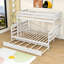 Lit simple superposé au-dessus d'un grand lit simple avec gigogne simple, échelle-1319387340