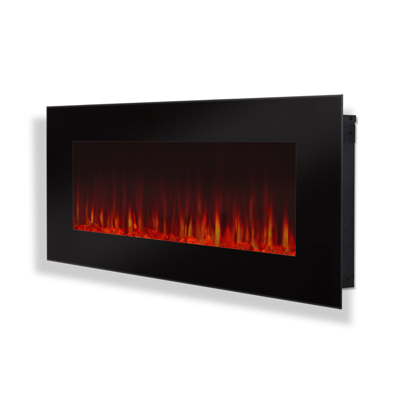 DiNatale 50" Wall-Mount Electric Fireplace by Real Flame, Black