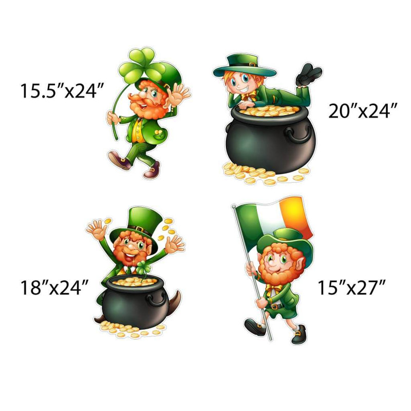 Ensemble de 11 panneaux pour la fête de la Saint-Patrick