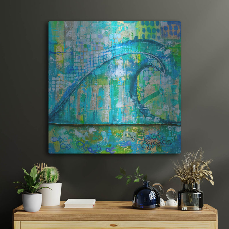 «Wave Fish» par Zwart, H 24 po x l 24 po