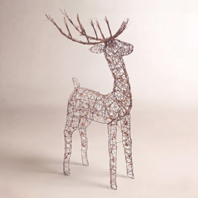 Reindeer Warm White LED Outdoor Holiday Figurine