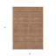 Tapis extérieur lavable rayé orange et taupe 3 pi x 5 pi