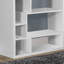 Bibliothèque, bibliothèque, étagère, H 72 po, bureau, chambre à coucher, stratifié, contemporain, moderne