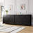 7 Drawer Dresser with Metal Knobs, 53.9" Wide Wooden Double Storage Chest for Bedroom Entryway-465888199