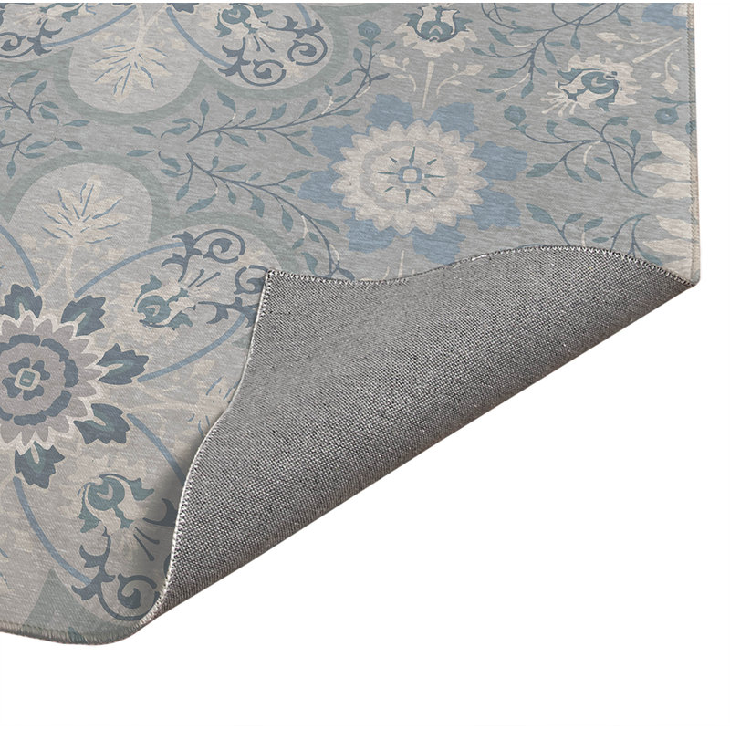 Skyler Laundry Mat, Gray Blue, Rectangle 4' x 6'