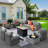 Chappotin Wicker 9 - Person Modular Patio Conversation Sets with Cushions-657144257