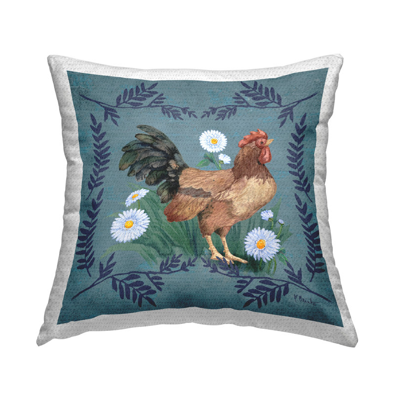 Coussin extérieur Rooster & Daisies