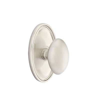 Privacy (Bed & Bath) Egg Knob with Oval Rose