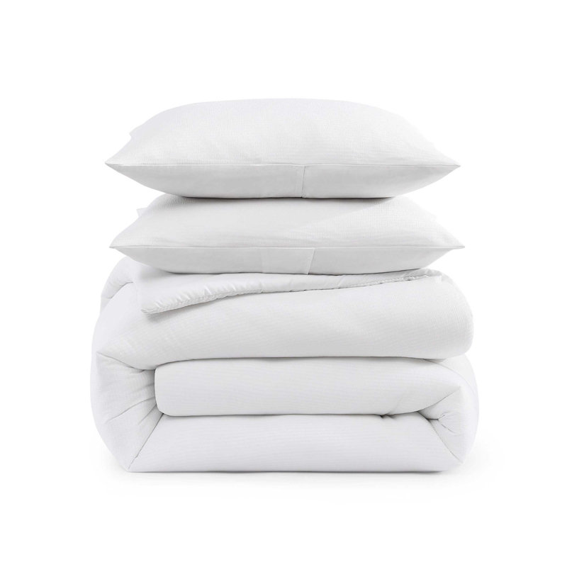 Aubrey Comforter Set, King Comforter + 7 Additional Pieces, White