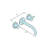 Kingston Brass Metropolitan Two-Handle 3-Hole Wall Mount Bathroom Faucet-39105175